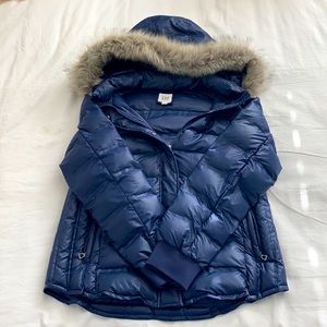GAP Navy Blue Puffer Coat